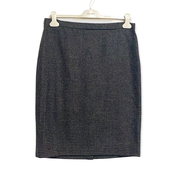 Moschino‎ Cheap and chic houndstooth check wool blend pencil skirt size 12 - Picture 1 of 10